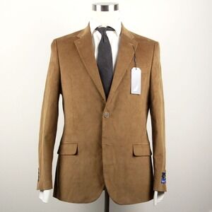 40R Nautica Mens Modern fit Sport Coat‎ Blazer Corduroy Camel E04509